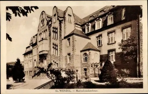 Ak Sankt Wendel im Saarland, Marienkrankenhaus