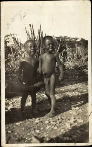 Foto Ak Afrikanische Kinder, Weinende Jungen, Portrait