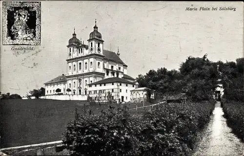 Ak Maria Plain Bergheim in Salzburg, Wallfahrtskirche, Gnadenbild