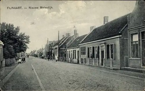 Ak Fijnaart Moerdijk Nordbrabant Niederlande, Nieuwe Molendijk