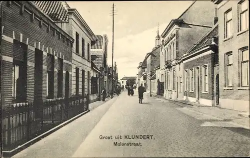 Ak Klundert Nordbrabant Niederlande, Molenstraat