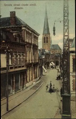 Ak Almelo Overijssel Niederlande, Hauptstraße