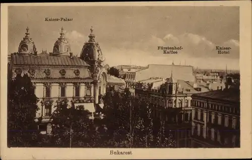Ak București Bukarest Rumänien, Kaiserpalast, Fürstenhof-Kaffee, Kaiser Hotel