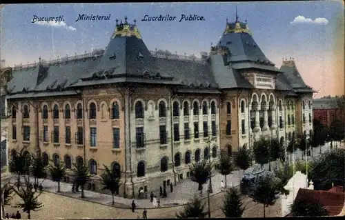 Ak București Bukarest Rumänien, Ministerul Lucrarilor Publice, Arbeitsministerium