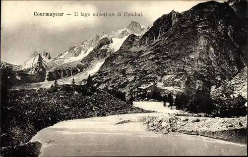 Ak Courmayeur Valle D'Aosta Italien, Il lago superiore di Combal