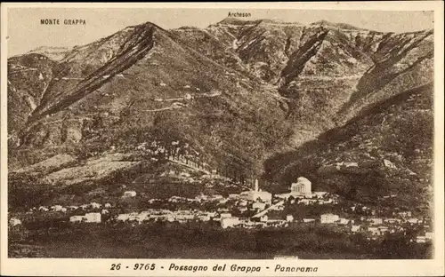 Ak Possagno del Grappa Veneto, Gesamtansicht