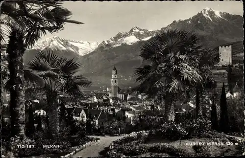 Ak Meran Merano Südtirol, Gesamtansicht