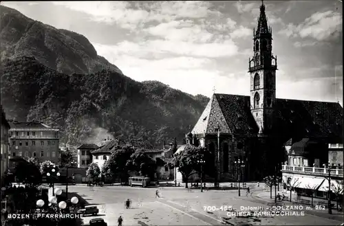 Ak Bozen Bolzano Südtirol, Pfarrkirche