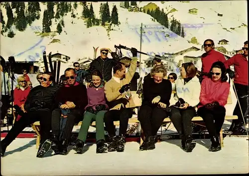 Ak Lech Vorarlberg, Juliana der Niederlande, Claus von Amsberg, Beatrix, Urlaub 1969, Skifahrer