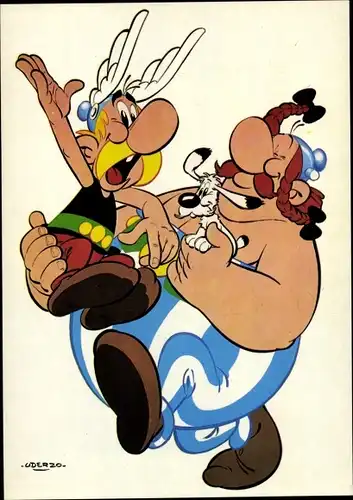 Künstler Ak Uderzo, Asterix und Obelix, Comic