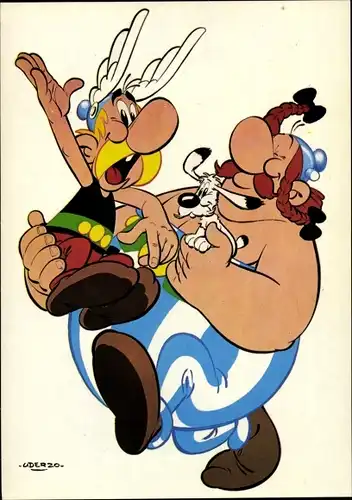 Künstler Ak Uderzo, Asterix und Obelix, Comic