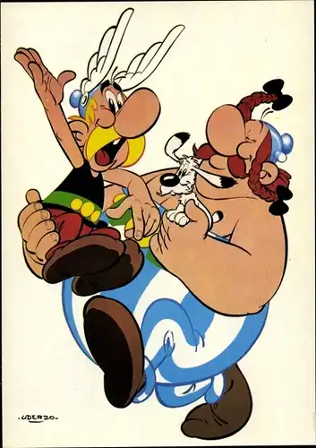 Künstler Ak Uderzo, Asterix und Obelix, Comic