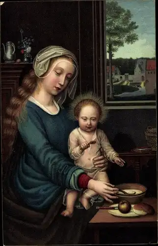 Künstler Ak Memling, H., Madonna mit Kind