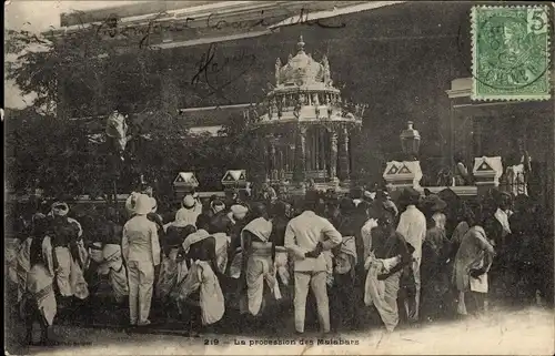 Ak Vietnam, Die Prozession der Malabaren