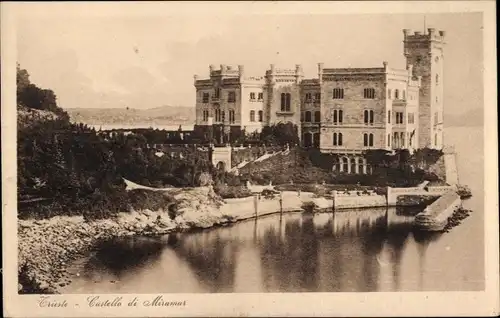 Ak Triest Trieste Friuli Venezia Giulia, Schloss Miramar