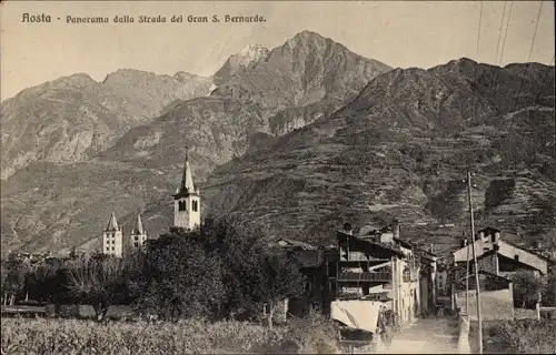 Ak Aosta Aostatal, Panorama dalla Strada del Gran S. Bernardo