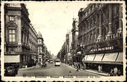 Ak Brüssel Brüssel, Boulevard Ad. Max
