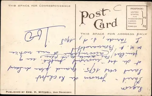 Ak Spokane Washington USA, Post Street, nördlich der First Avenue