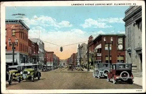 Ak Ellwood City Pennsylvania USA, Lawrence Avenue