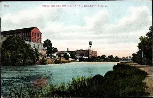 Ak Columbia South Carolina USA, Columbia-Kanal