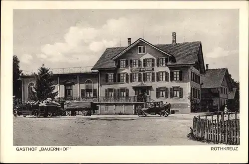 Ak Risch-Rotkreuz Kanton Zug, Gasthof Bauernhof