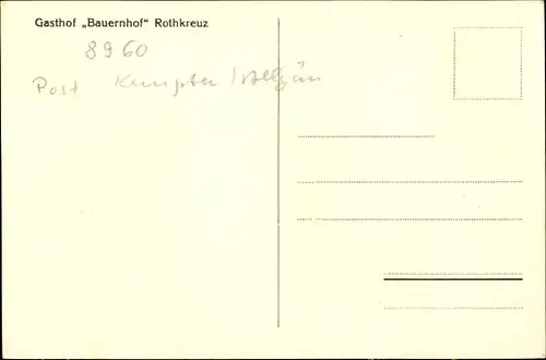 Ak Risch-Rotkreuz Kanton Zug, Gasthof Bauernhof