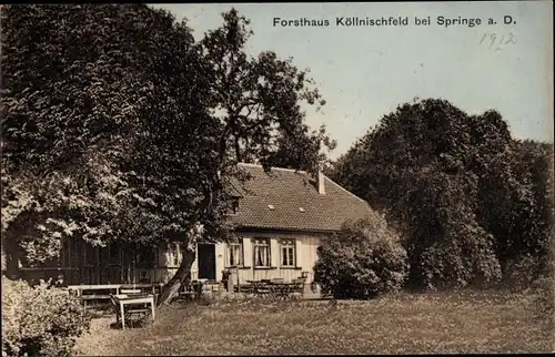 Ak Springe am Deister, Forsthaus Köllnischfeld