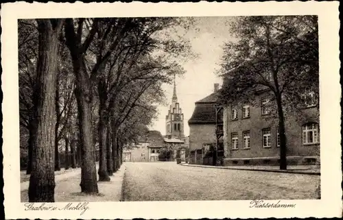 Ak Grabow an der Elde in Mecklenburg, Kießerdamm