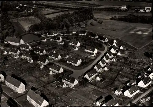 Ak Lohberg Dinslaken am Niederrhein, Fliegeraufnahme, Pestalozzidorf