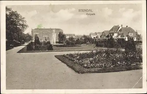 Ak Stendal in Sachsen Anhalt, Ostpark, Grünanlagen