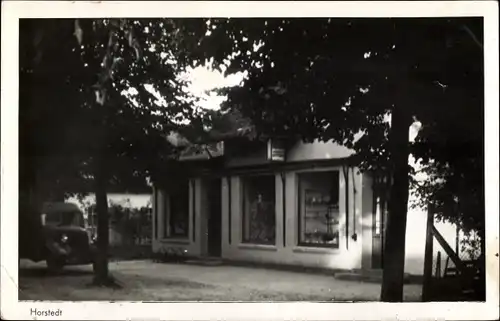 Foto Ak Horstedt in Niedersachsen, Geschäft, Schaufenster 