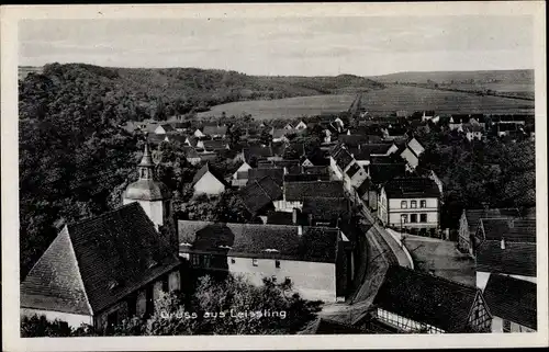 Ak Leißling Weißenfels in Sachsen Anhalt, Panorama