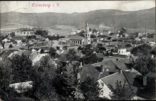 Ak Elsterberg an der Weißen Elster Vogtland, Panorama