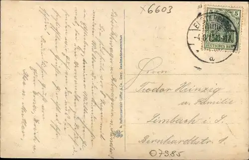 Ak Elsterberg an der Weißen Elster Vogtland, Panorama