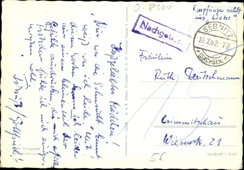 Ak Pirna an der Elbe, Kulturhaus Tanne, Tanzcafe