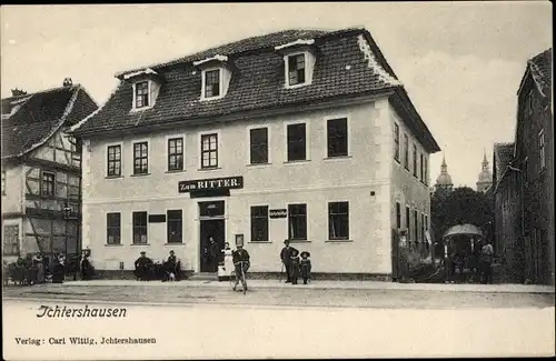 Ak Ichtershausen in Thüringen, Gasthaus Zum Ritter