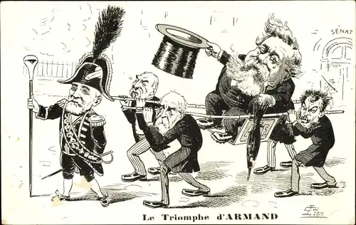 Künstler Ak Der Triumph des Armand Fallières
