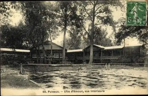 Ak Puteaux Hauts de Seine, L’Ile d’Amour, Innenansicht