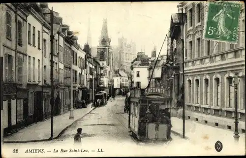 Ak Amiens-Somme, Rue Saint Leu