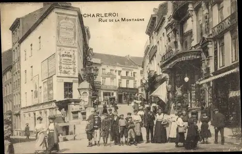 Ak Charleroi Wallonia Hennegau, Rue de la Montagne