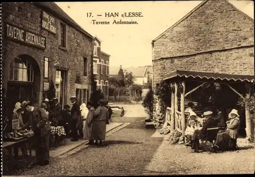 Ak Han sur Lesse Wallonien Namur, Ardennen Taverne