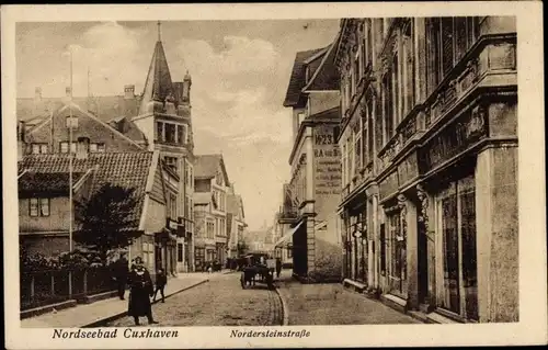 Ak Nordseebad Cuxhaven, Nordersteinstraße