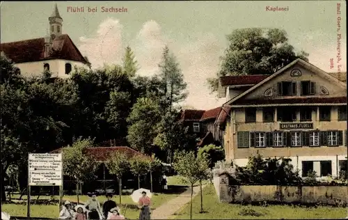 Ak Flüeli Ranft Sachseln Kt. Obwalden, Kaplanei, Gasthaus