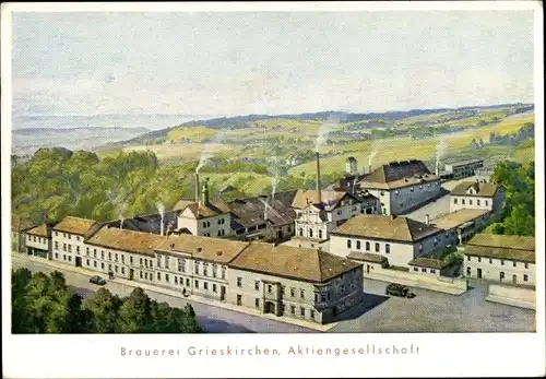 Ak Grieskirchen in Oberösterreich, Brauerei Grieskirchen AG
