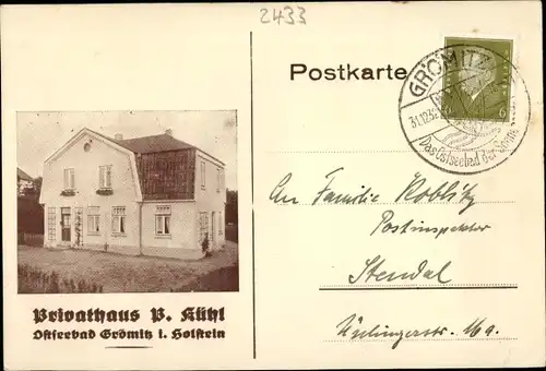 Ak Ostseebad Grömitz in Holstein, Privathaus Kühl