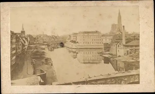 Kabinett Foto Strasbourg Straßburg Elsass Bas Rhin, Stadtansicht