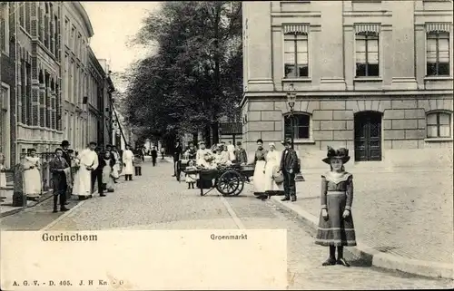 Ak Gorinchem Südholland Niederlande, Groenmarkt