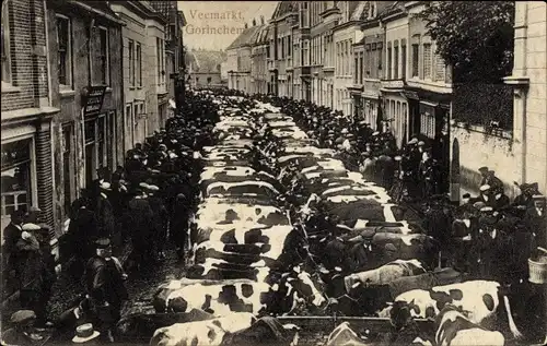 Ak Gorinchem Südholland Niederlande, Veemarkt