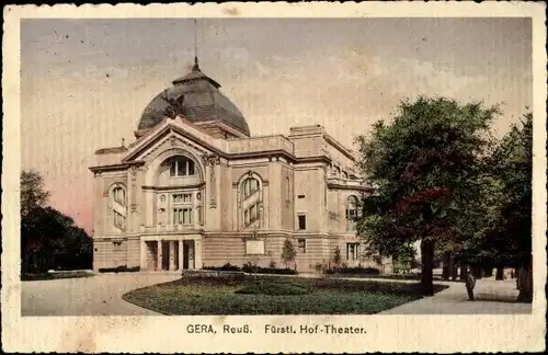 Ak Gera in Thüringen, Fürstliches Hoftheater