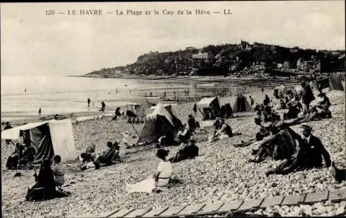Ak Le Havre Seine Maritime, La Plague, Le Cap de la Heve
